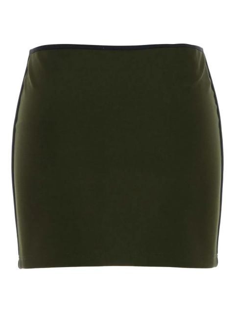 Miu Miu logo-embroidered mini skirt - Green - zdjęcie produktu nr 2