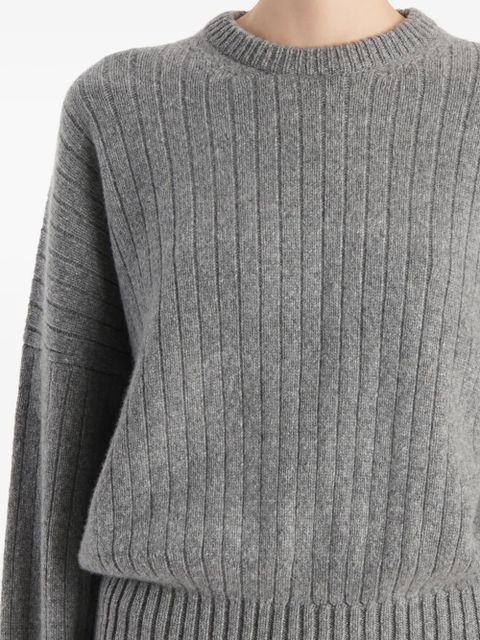 KHAITE ribbed sweater - Grey