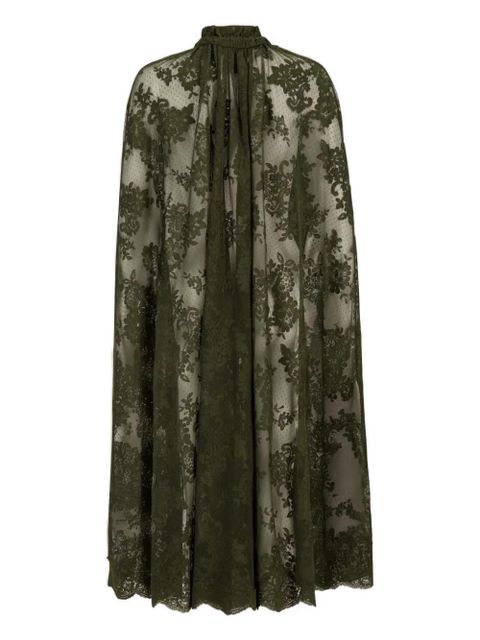 ZIMMERMANN lace high-neck cape - Green