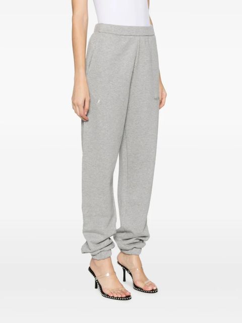 The Attico Penny logo-appliqué cotton track pants - Grey