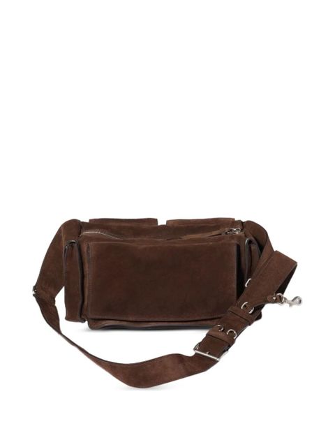 Miu Miu Utilitaire suede shoulder bag - Brown - zdjęcie produktu nr 2