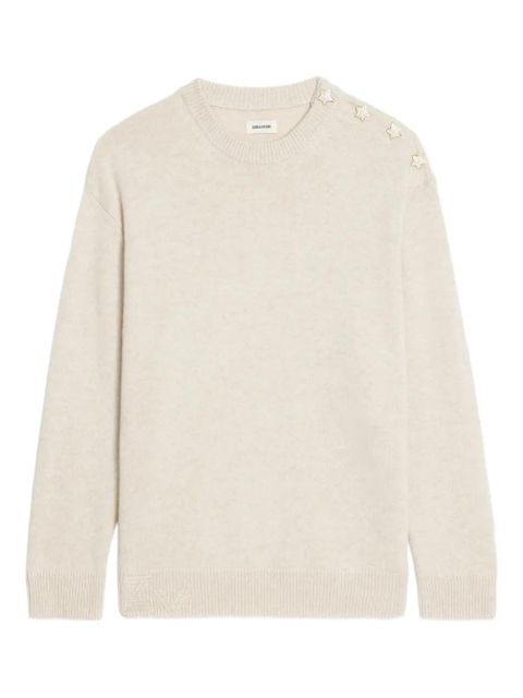 Zadig&Voltaire Swyna LC Bijoux star-embellished sweater - Neutrals - zdjęcie produktu nr 1