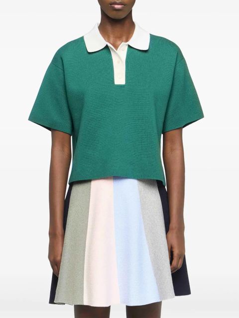 JW Anderson cropped polo shirt - Green - zdjęcie produktu nr 2