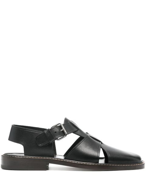 LEMAIRE Fisherman leather sandals - Black - zdjęcie produktu nr 1
