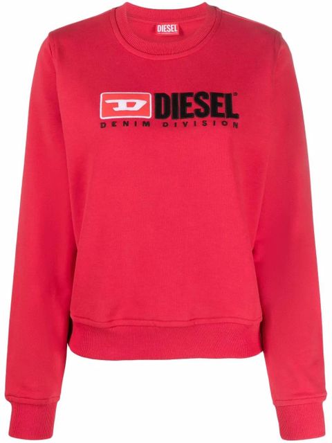 Diesel embroidered-logo crew neck sweatshirt - zdjęcie produktu nr 1