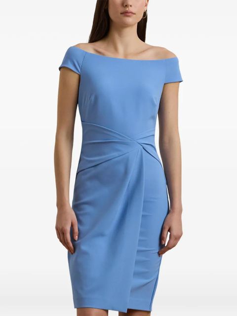 Lauren Ralph Lauren off-the-shoulder mini dress - Blue