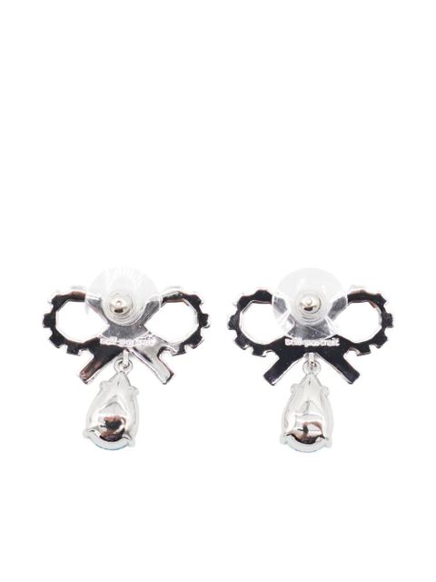 Self-Portrait mini Bow earrings - Silver - zdjęcie produktu nr 2