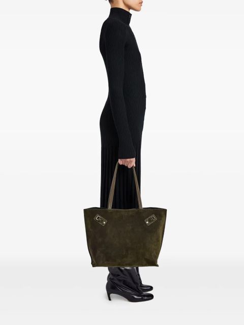 Proenza Schouler buckle-detail suede tote bag - Green - zdjęcie produktu nr 2
