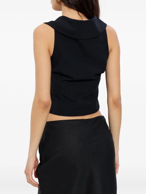 Cult Gaia Imania V-neck vest - Black