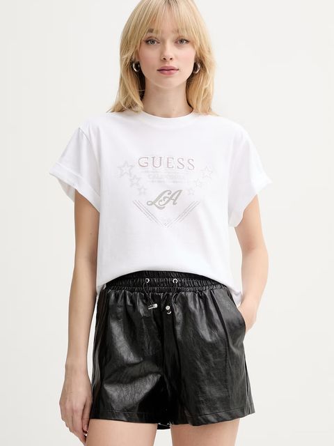 Guess t-shirt bawełniany - zdjęcie produktu nr 2