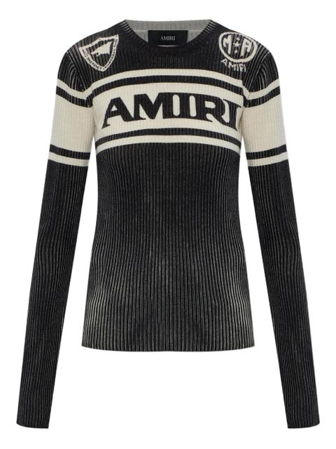 AMIRI logo-detail crew-neck T-shirt - Black - zdjęcie produktu nr 1