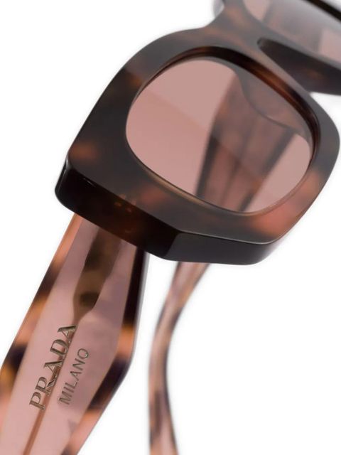 Prada Eyewear rectangle-frame sunglasses - Brown - zdjęcie produktu nr 2