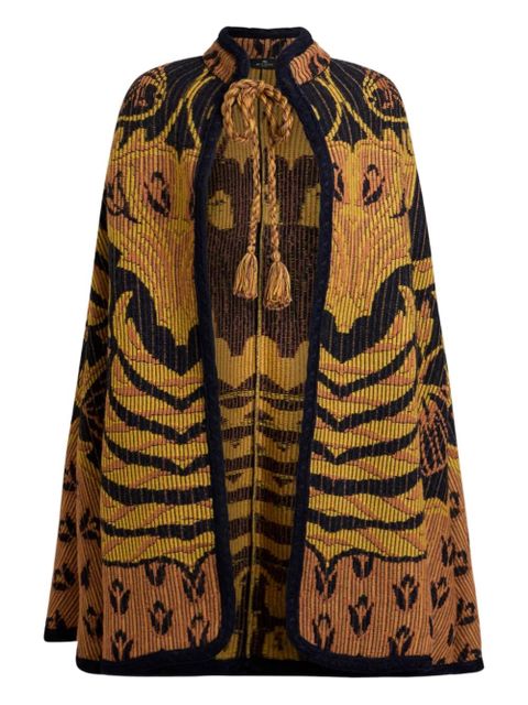 ETRO jacquard-pattern cape - Yellow - zdjęcie produktu nr 1