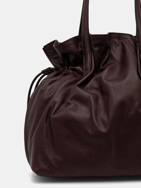 Marella torebka skórzana kolor szary 2523519047200