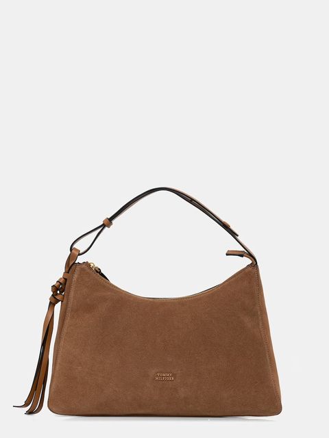 Tommy Hilfiger torebka shopper damska zamszowa - zdjęcie produktu nr 1