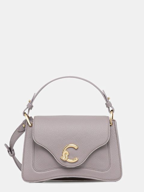 Coccinelle torebka skórzana kolor szary E1 SSL 18 02 01 - zdjęcie produktu nr 1