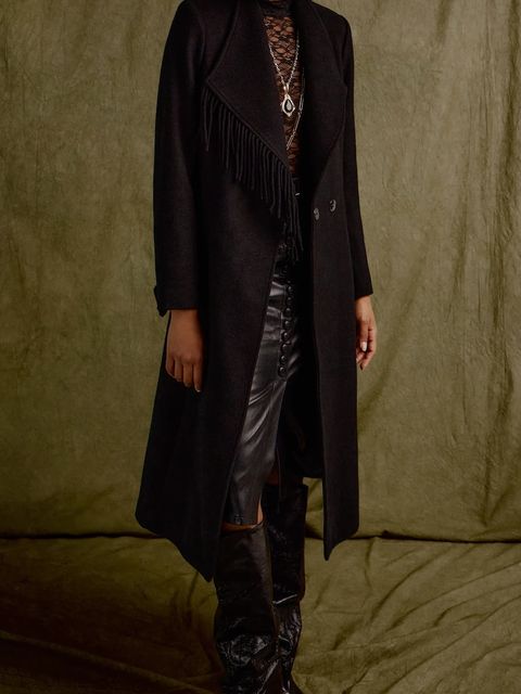 Answear.LAB płaszcz z wełną kolor czarny - zdjęcie produktu nr 1