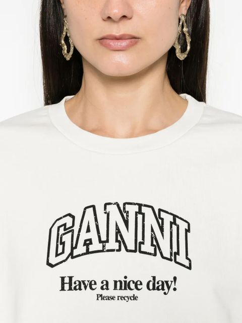 GANNI logo-print sweatshirt - Neutrals - zdjęcie produktu nr 2