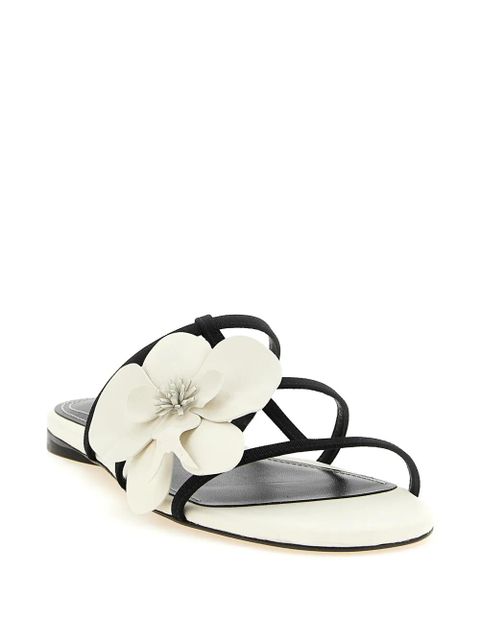 ZIMMERMANN grosgrain flower leather slides - White - zdjęcie produktu nr 2