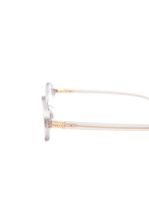 Miu Miu Eyewear oval-frame glasses - Grey - zdjęcie produktu nr 2
