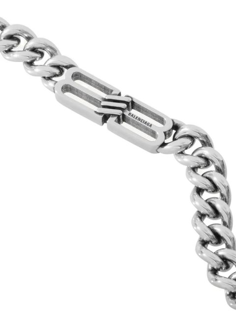 Balenciaga Bb Icon chain necklace - Silver