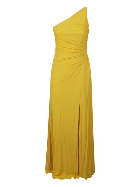 Alexander McQueen one-shoulder slit midi dress - Yellow - zdjęcie produktu nr 1