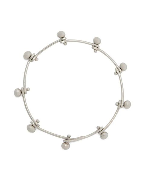 Jil Sander metal beaded bracelet - Grey - zdjęcie produktu nr 1