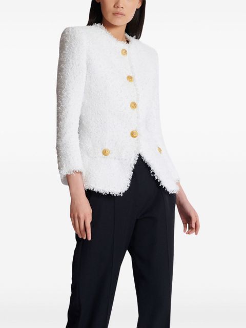 Balmain tweed jacket - White