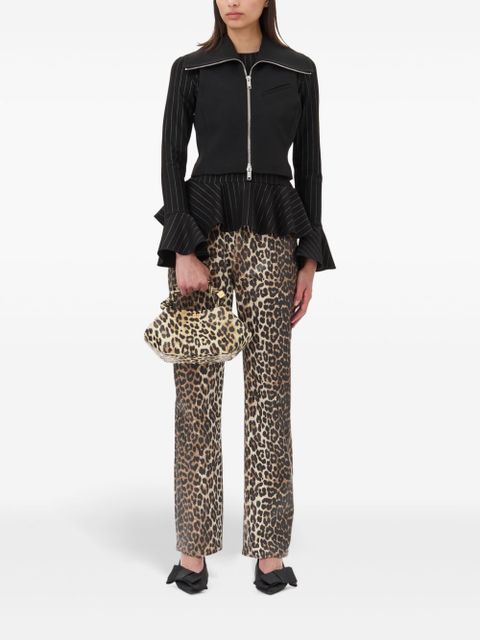 GANNI leopard-print trousers - Brown - zdjęcie produktu nr 2