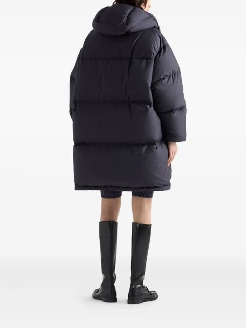Prada hooded padded coat - Blue - zdjęcie produktu nr 2