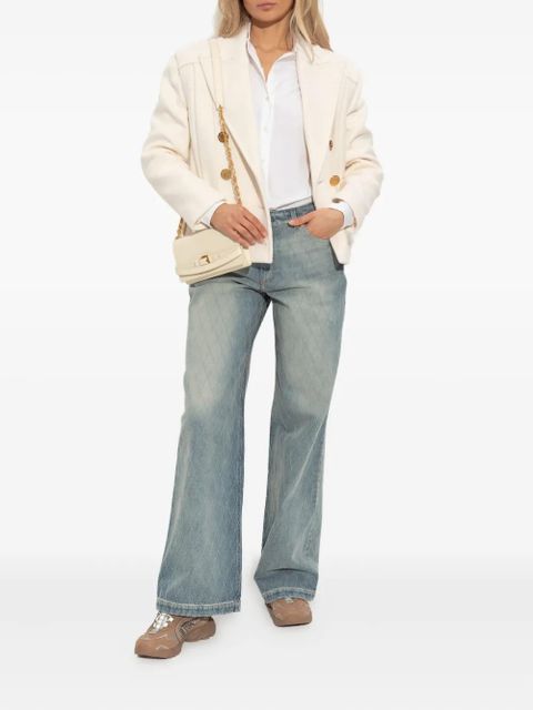 Balmain balloon-sleeve band-collar shirt - White - zdjęcie produktu nr 2