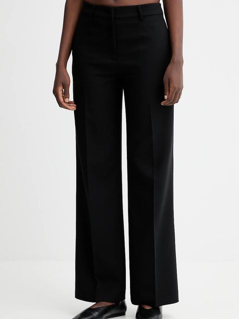 Sessun spodnie damskie kolor czarny proste high waist 25207029 - zdjęcie produktu nr 1