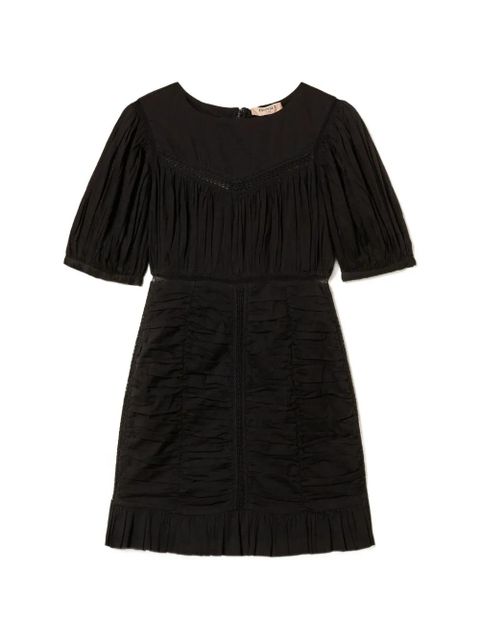 TWINSET gathered mini dress - Black - zdjęcie produktu nr 1