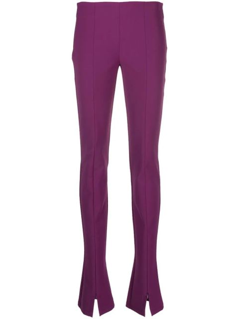 Sportmax zip-cuff slim-fit trousers - Purple - zdjęcie produktu nr 1