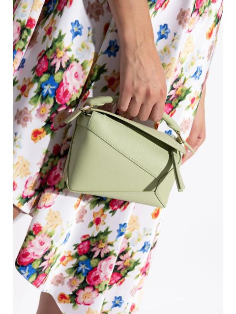 LOEWE mini Puzzle tote bag - Green - zdjęcie produktu nr 2