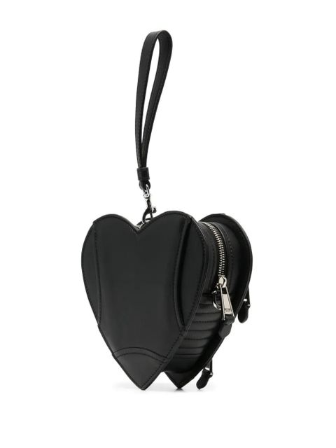 Moschino heart biker bag - Black