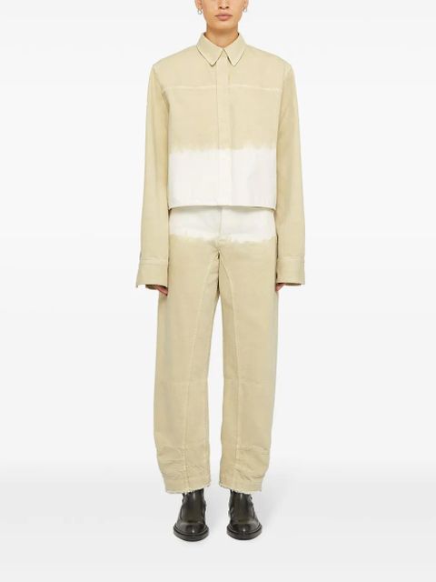 Jil Sander gradient-effect denim shirt - Neutrals