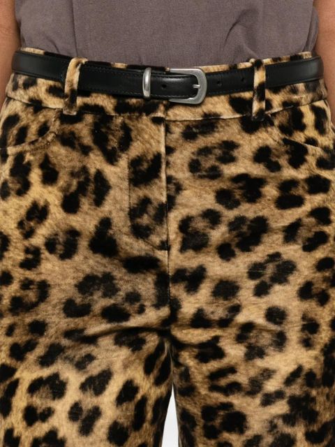 Ba&Sh animal-print trousers - Brown