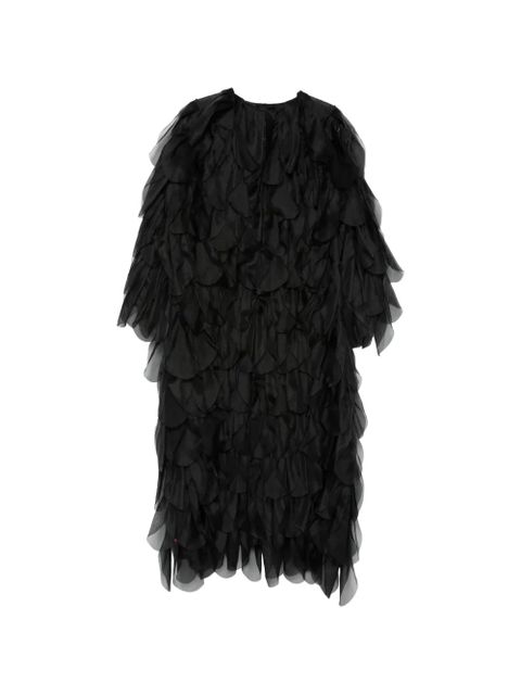 Max Mara Lauto ruffled coat - Black - zdjęcie produktu nr 1