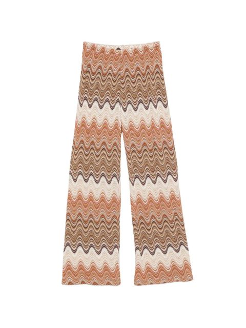 MC2 Saint Barth Amalia zigzag-pattern trousers - Neutrals - zdjęcie produktu nr 1
