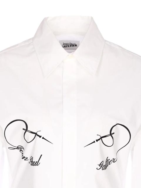Jean Paul Gaultier poplin shirt - White
