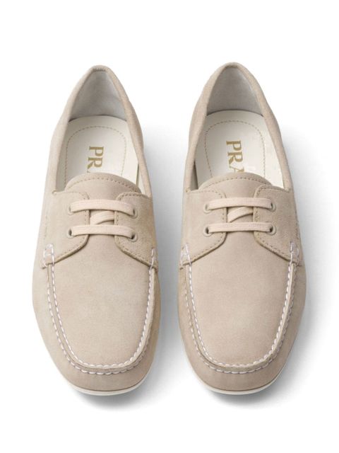 Prada suede driving shoes - Neutrals - zdjęcie produktu nr 2