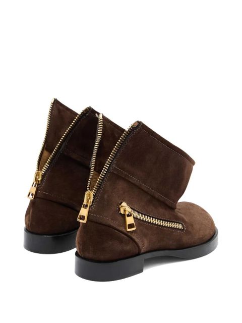 JW Anderson leather ankle boots - Brown