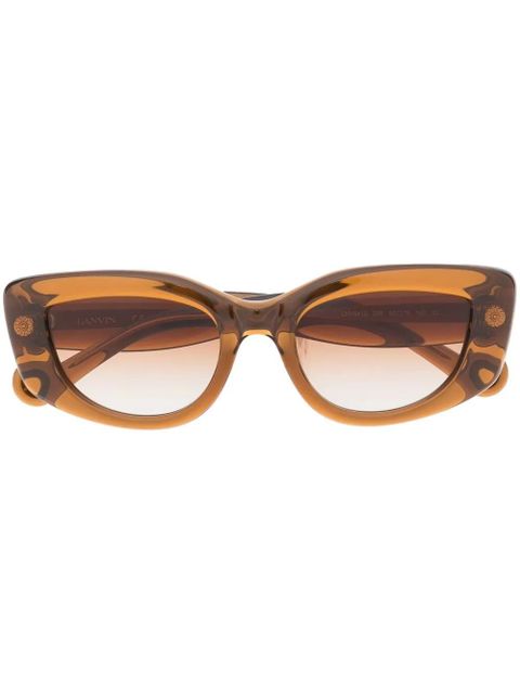 Lanvin engraved-logo tinted sunglasses - Brown - zdjęcie produktu nr 1