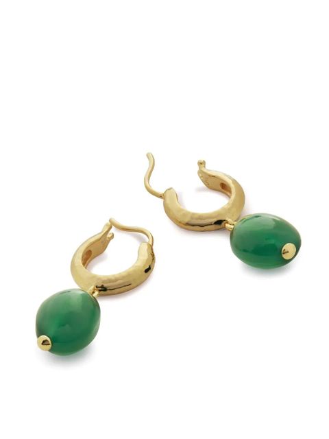 Monica Vinader 18kt gold vermeil onyx pendant earrings - zdjęcie produktu nr 2