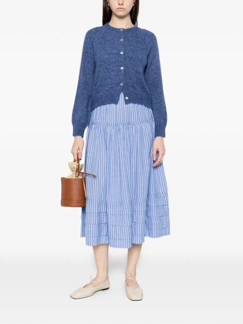 DÔEN striped tiered skirt - Blue - zdjęcie produktu nr 2