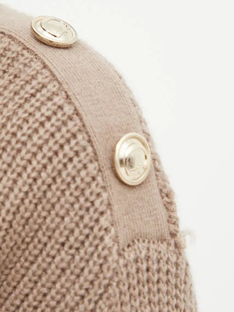 Guess sweter z domieszką wełny ZYLEE damski kolor brązowy lekki z półgolfem W4BR39 Z2WX0