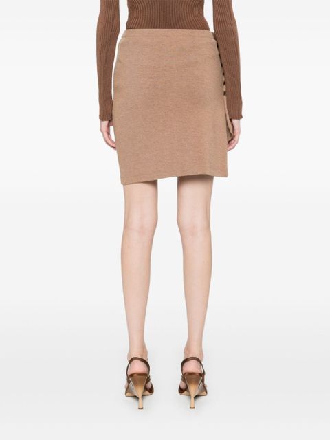 Rabanne gathered mini skirt - Neutrals