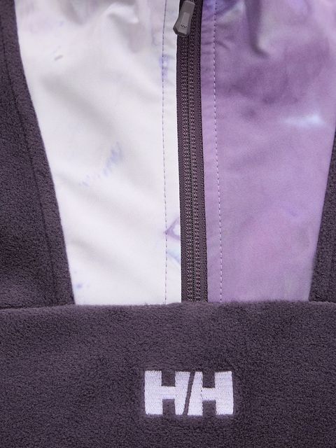 Helly Hansen bluza polarowa DAYBREAKER damska kolor fioletowy z aplikacją 49561