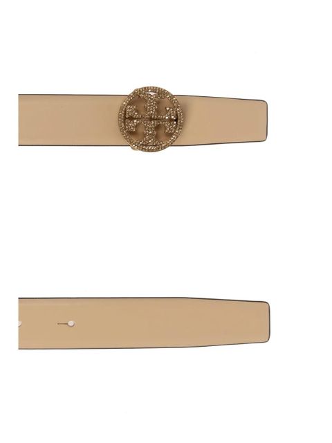 Tory Burch Miller crystal-embellished belt - Neutrals